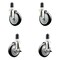 Service Caster 5 Inch 316SS Black Poly Swivel 1-1/2 Inch Expanding Stem Caster Brake SCC, 2PK SS316EX20S514-PPUB-BLK-2-TLB-2-112 - alternate 1